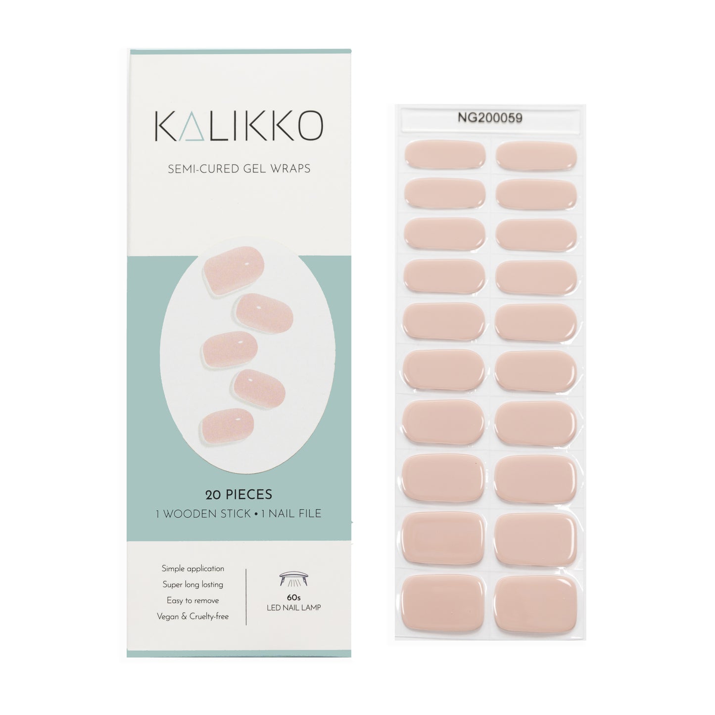 Misty Rose | Semi-Cured Gel Nail Wraps