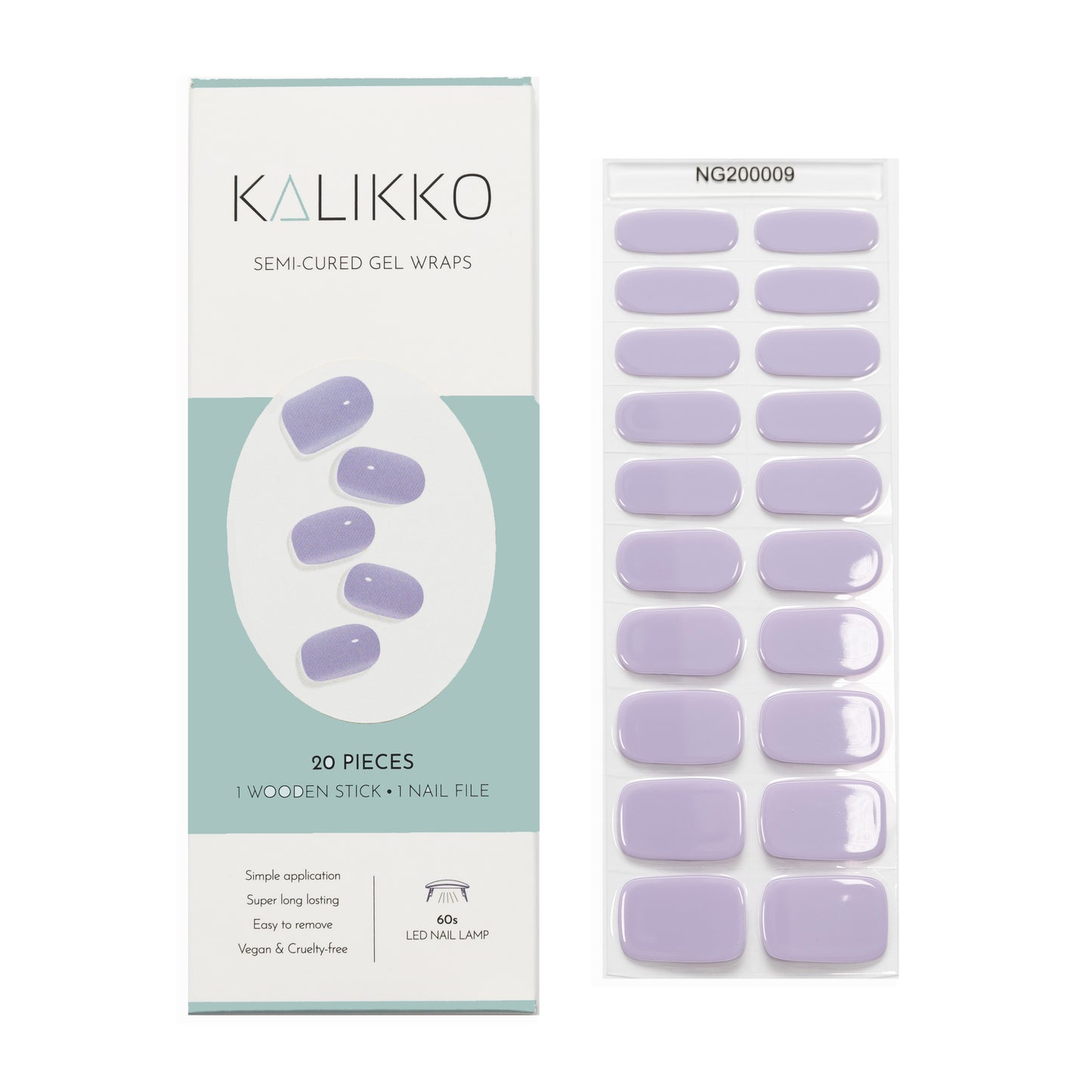 Lavender | Semi-Cured Gel Nail Wraps