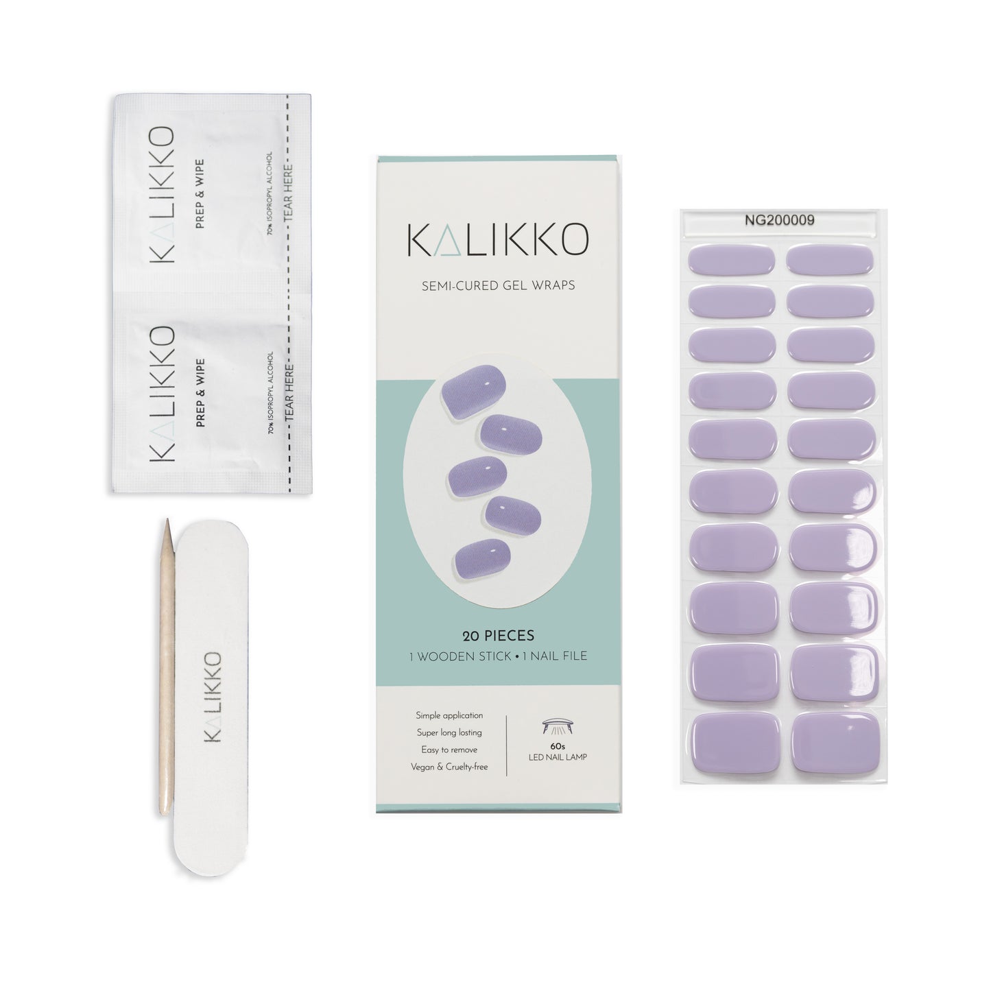 Lavender | Semi-Cured Gel Nail Wraps