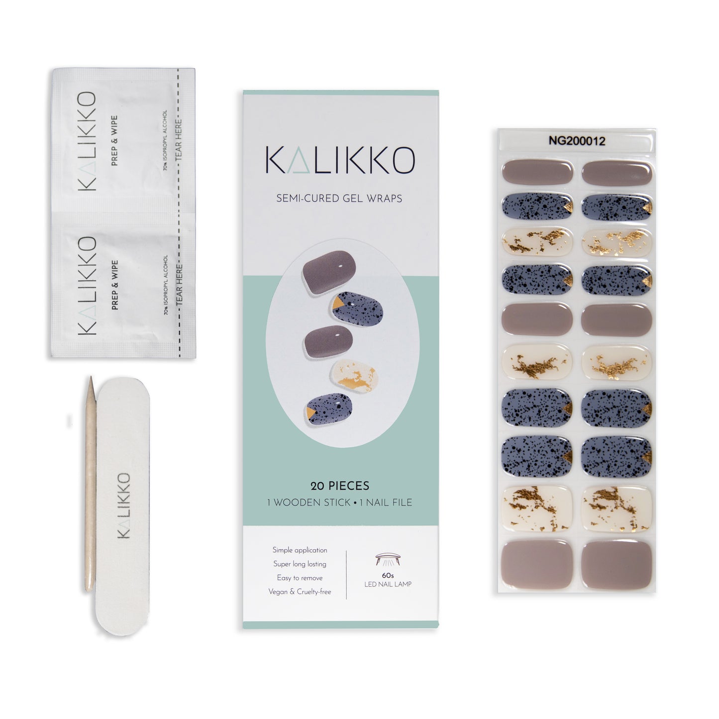 Speckled Egg | Semi-Cured Gel Nail Wraps