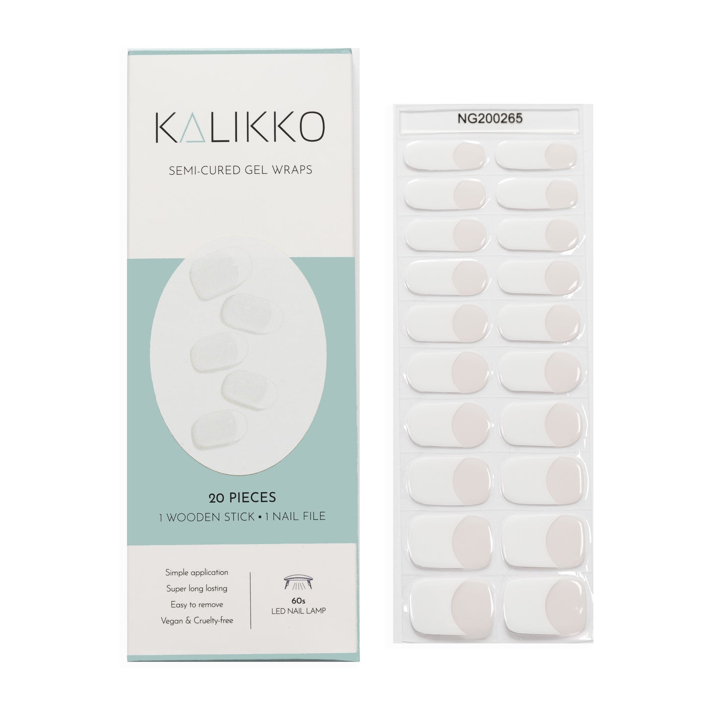 Classic French | Semi-Cured Gel Nail Wraps