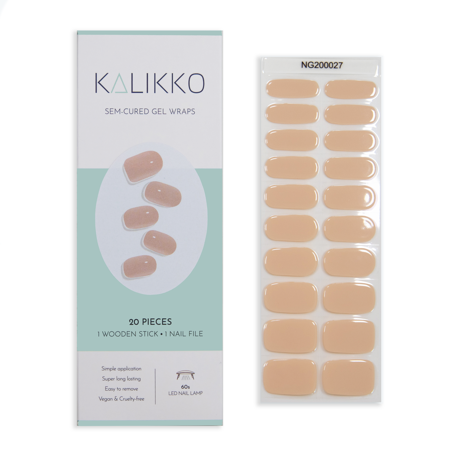 Latte Rouge | Semi-Cured Gel Nail Wraps