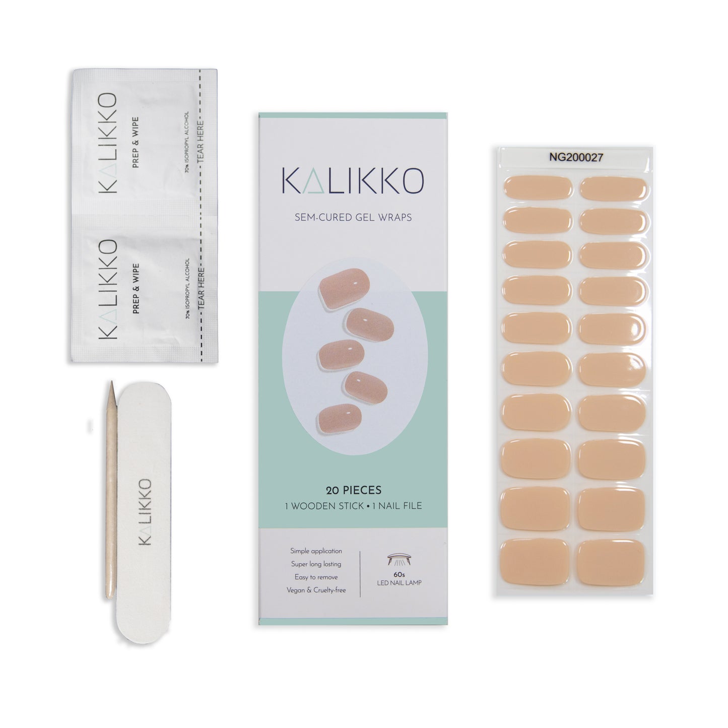 Latte Rouge | Semi-Cured Gel Nail Wraps