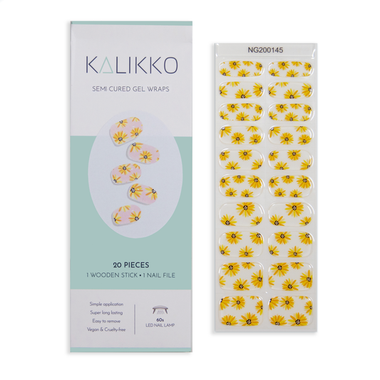 Sunflower Fields | Semi-Cured Gel Nail Wraps