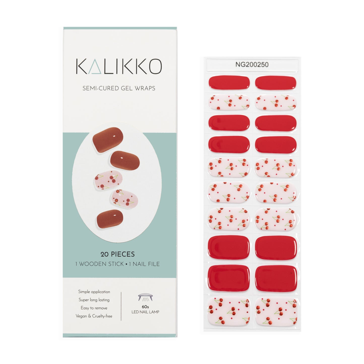 Cherry Blossom  | Semi-Cured Gel Nail Wraps