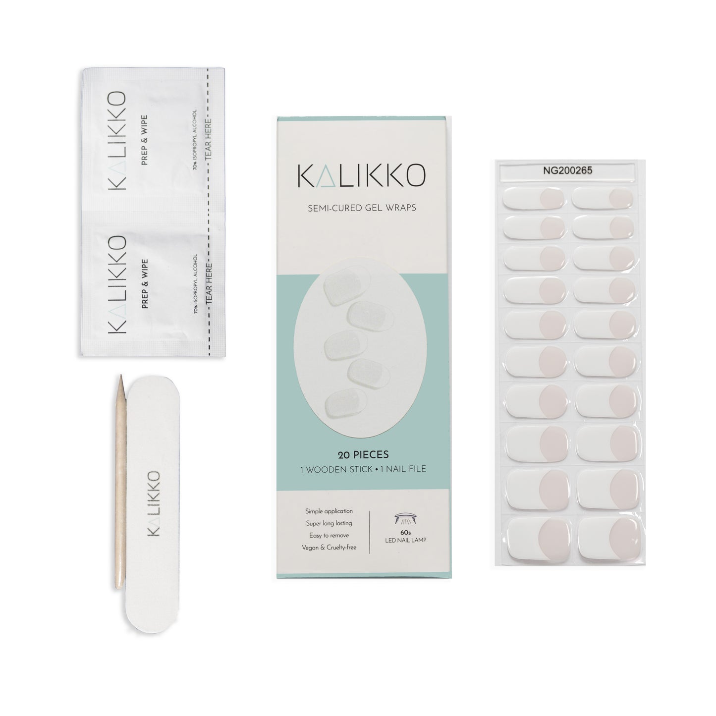 Classic French | Semi-Cured Gel Nail Wraps