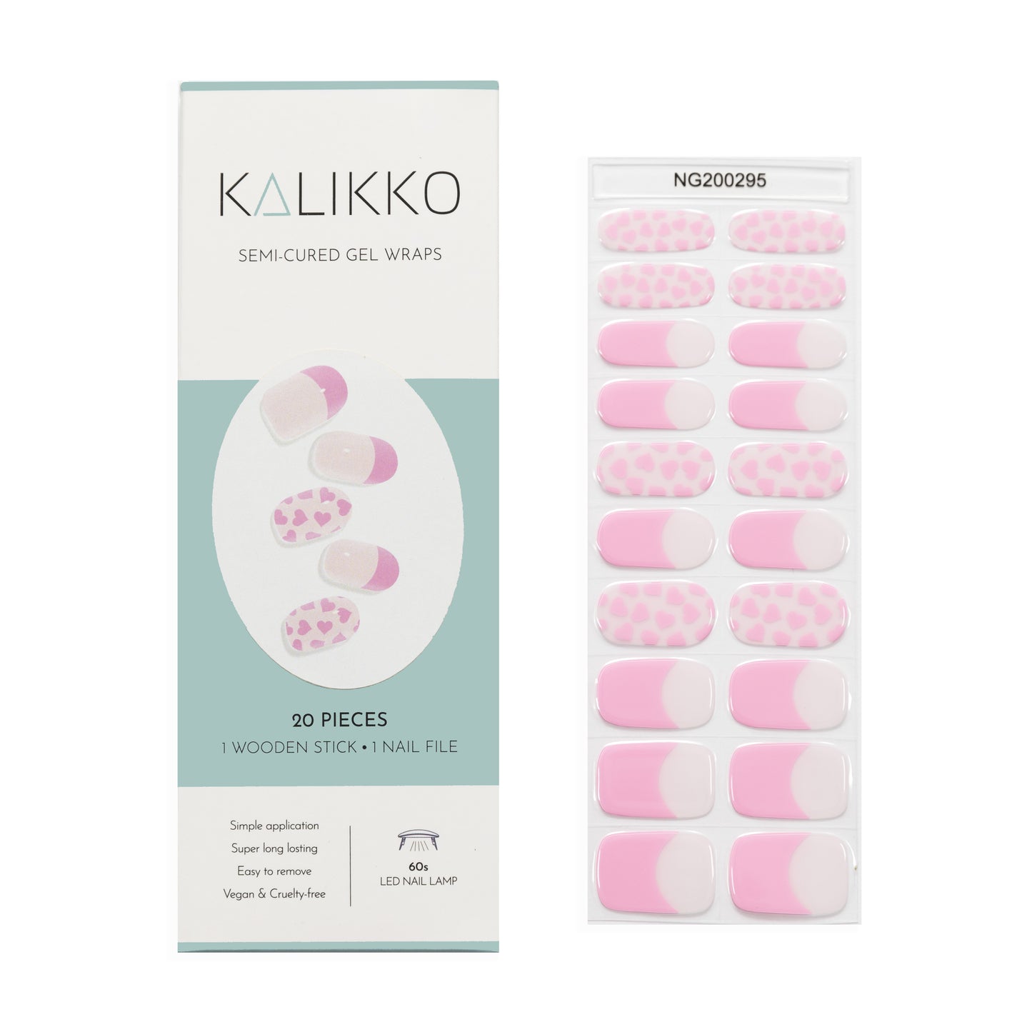 Baby Valentine | Semi-Cured Gel Nail Wraps