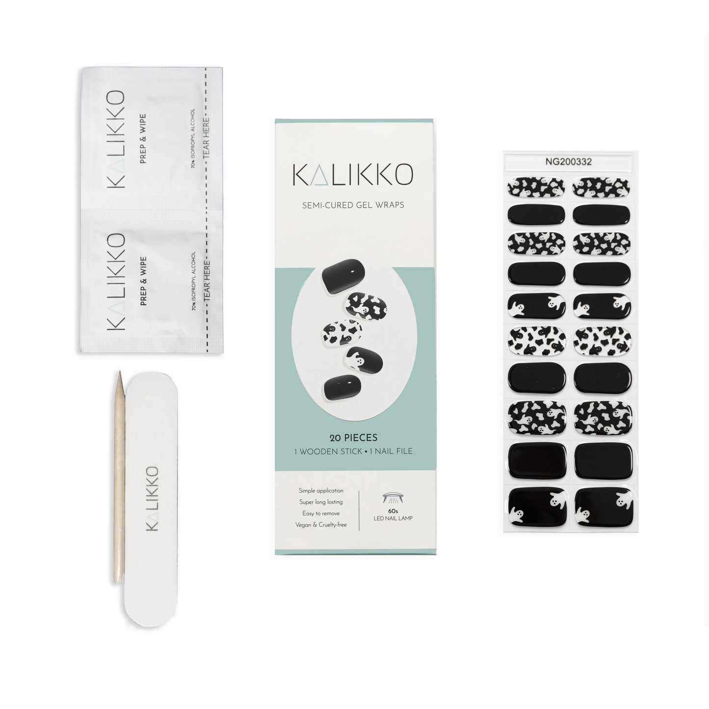 Fright Night | Semi-Cured Gel Nail Wraps