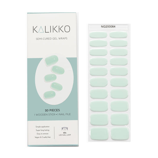 Creme De Mint | Semi-Cured Gel Nail Wraps
