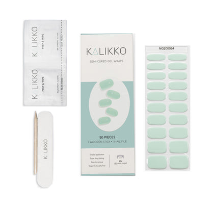 Creme De Mint | Semi-Cured Gel Nail Wraps