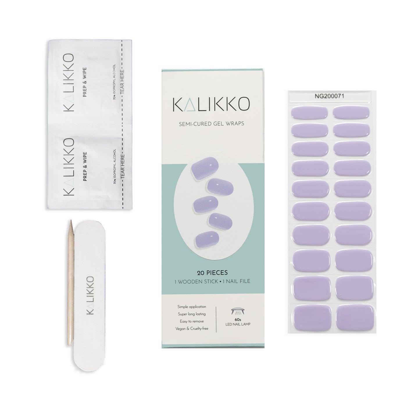 Parma Violet | Semi-Cured Gel Nail Wraps