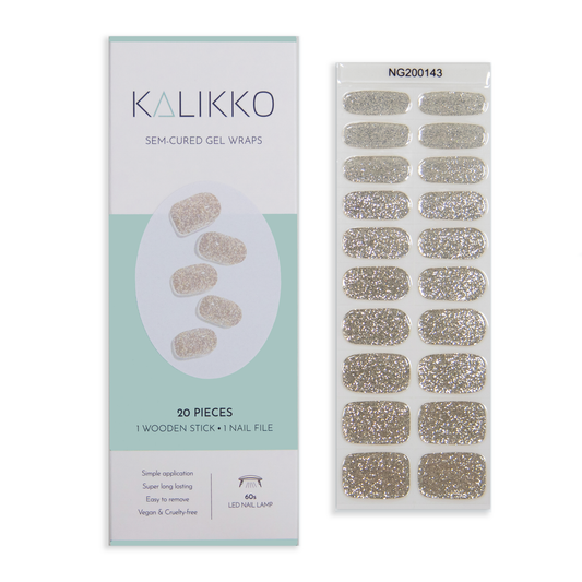 Gold Dust  | Semi-Cured Gel Nail Wraps