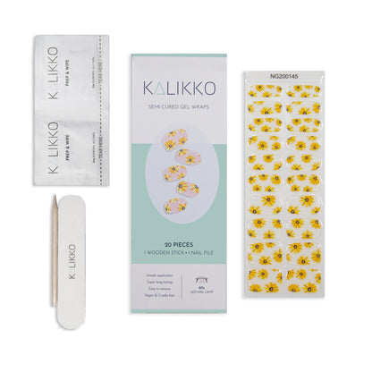 Sunflower Fields | Semi-Cured Gel Nail Wraps