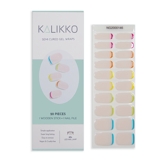 Rainbow Bed | Semi-Cured Gel Nail Wraps