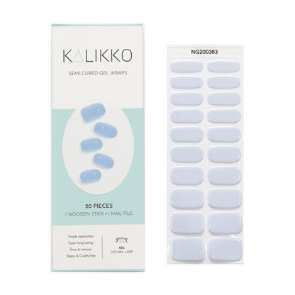 Beau Blue | Semi-Cured Gel Nail Wraps