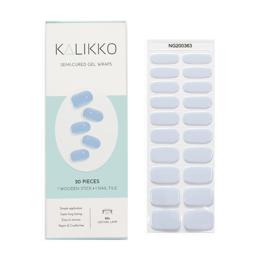 Beau Blue | Semi-Cured Gel Nail Wraps