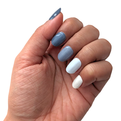 Blue Ombré | Semi-Cured Gel Nail Wraps