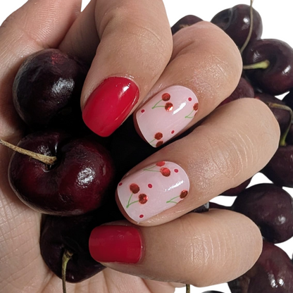 Cherry Blossom  | Semi-Cured Gel Nail Wraps